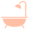 Bagno privato con doccia e cromoterapia